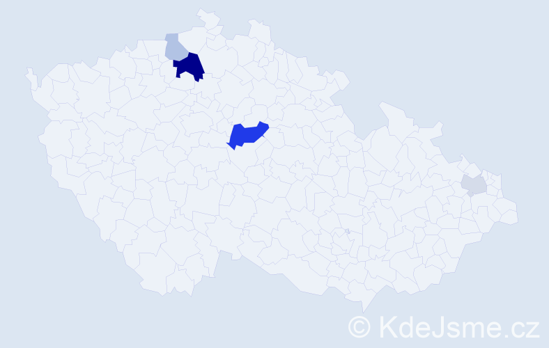 Příjmení: 'Labai', počet výskytů 11 v celé ČR