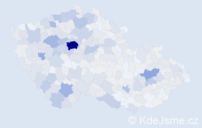 Příjmení: 'Švarc', počet výskytů 2706 v celé ČR