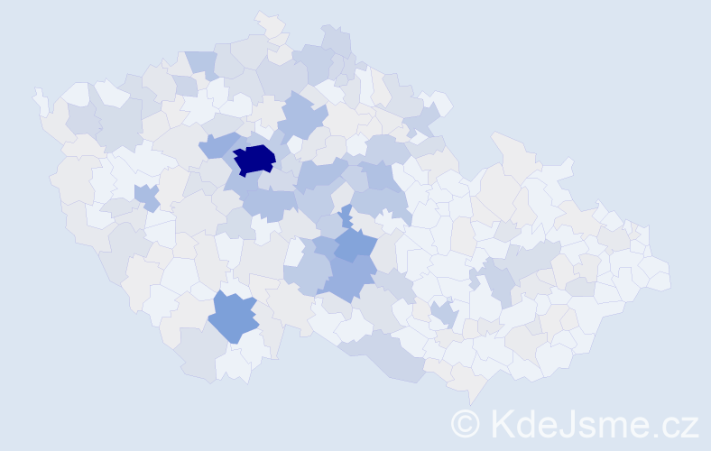 Příjmení: 'Jirák', počet výskytů 1045 v celé ČR