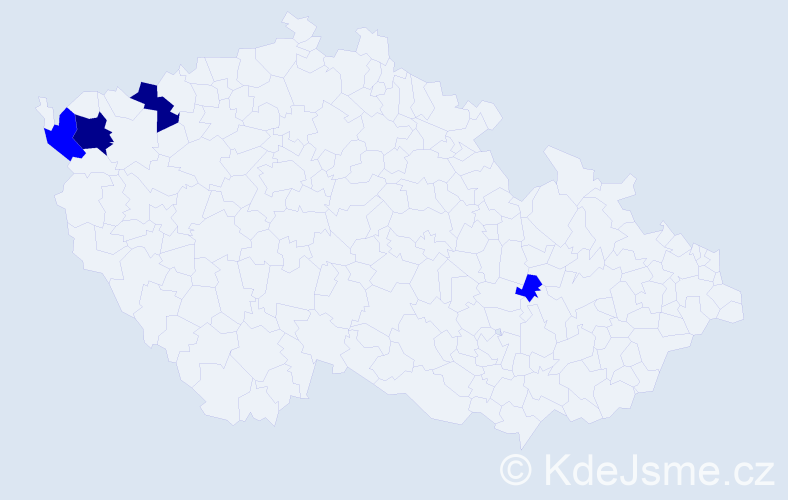 Příjmení: 'Furiaková', počet výskytů 6 v celé ČR