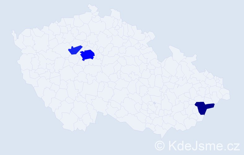 Příjmení: 'Felfel', počet výskytů 10 v celé ČR