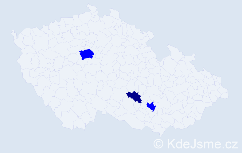 Příjmení: 'Paąovová', počet výskytů 4 v celé ČR