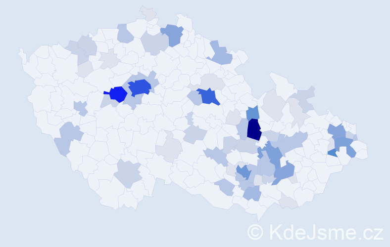 Příjmení: 'Knoll', počet výskytů 227 v celé ČR