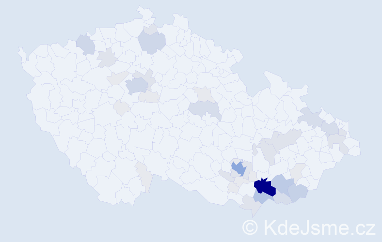 Příjmení: 'Rajsiglová', počet výskytů 142 v celé ČR