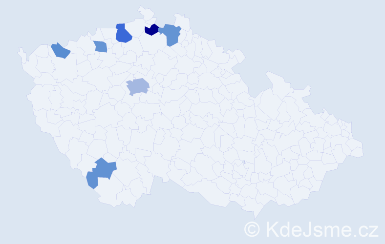 Příjmení: 'Storchová', počet výskytů 21 v celé ČR