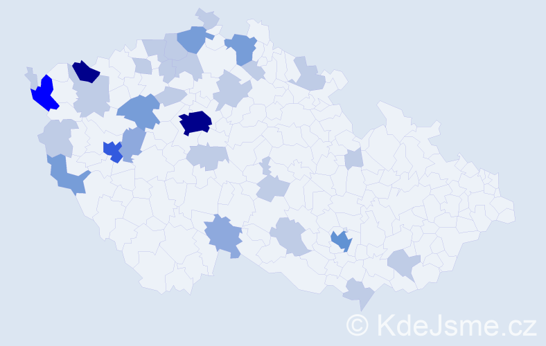 Příjmení: 'Tran Quang', počet výskytů 73 v celé ČR