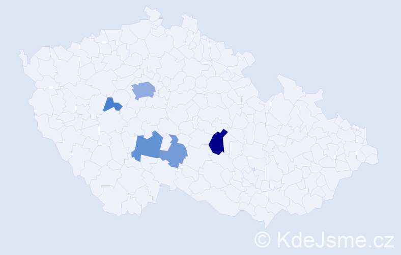 Příjmení: 'Entlicherová', počet výskytů 16 v celé ČR