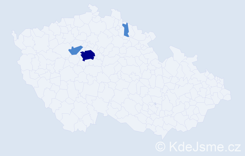 Příjmení: 'Karašová', počet výskytů 5 v celé ČR