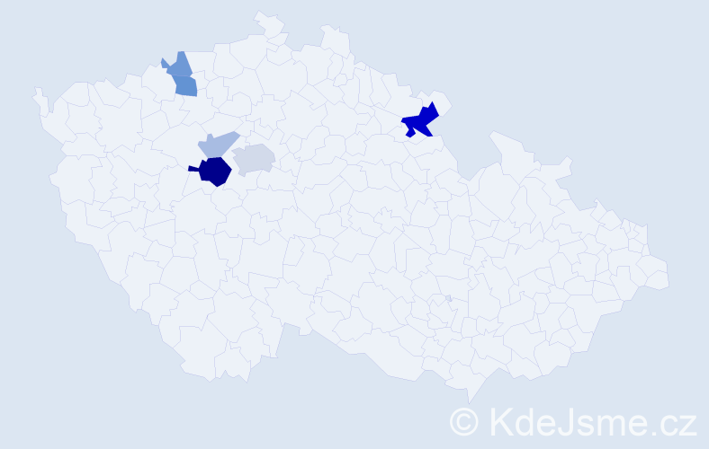Příjmení: 'Entlich', počet výskytů 15 v celé ČR