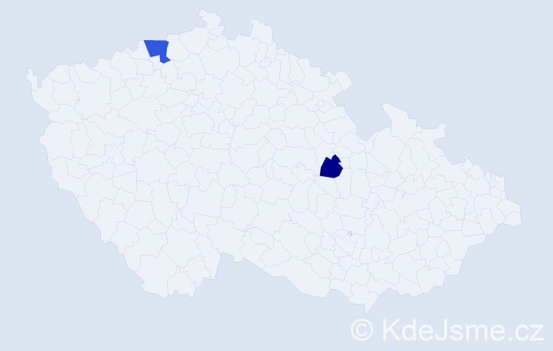 Příjmení: 'Kurasov', počet výskytů 3 v celé ČR