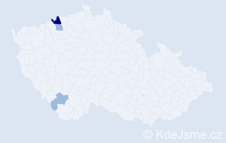 Příjmení: 'Chamulák', počet výskytů 6 v celé ČR