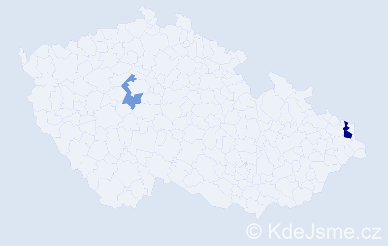Příjmení: 'Klotková', počet výskytů 14 v celé ČR