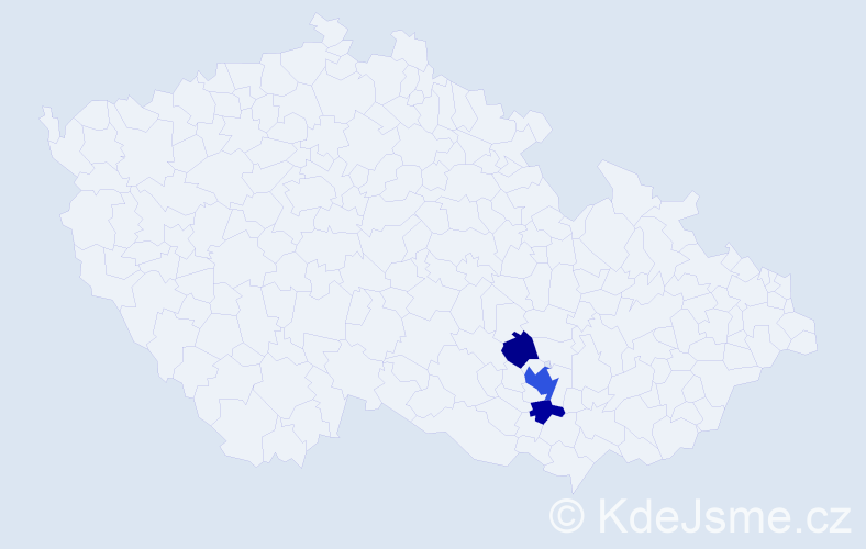 Příjmení: 'Egerle', počet výskytů 7 v celé ČR