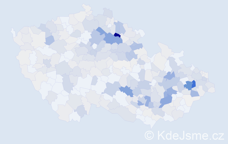 Příjmení: 'Bajerová', počet výskytů 1369 v celé ČR