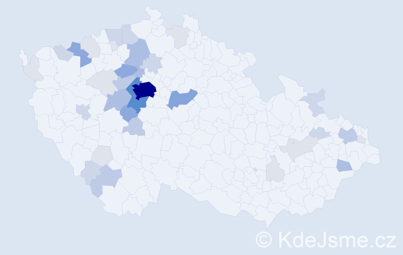 Příjmení: 'Fafejta', počet výskytů 126 v celé ČR