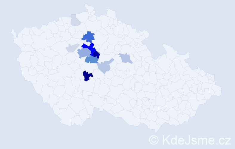 Příjmení: 'Rollo', počet výskytů 49 v celé ČR