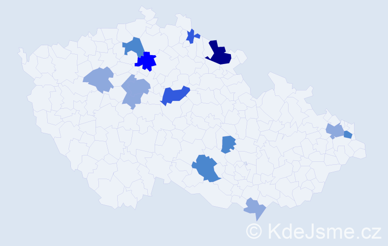Příjmení: 'Csicso', počet výskytů 28 v celé ČR