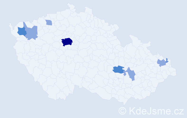 Příjmení: 'Halamásek', počet výskytů 18 v celé ČR