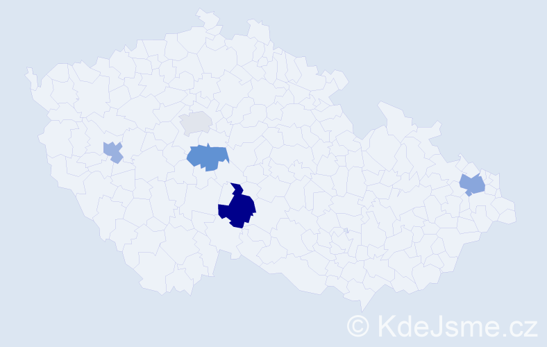 Příjmení: 'Birovash', počet výskytů 7 v celé ČR