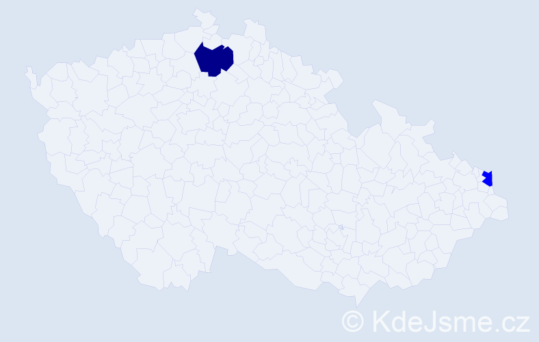 Příjmení: 'Iordache', počet výskytů 3 v celé ČR