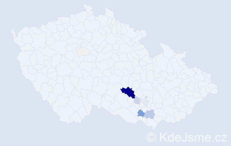 Příjmení: 'Geisselreiter', počet výskytů 28 v celé ČR