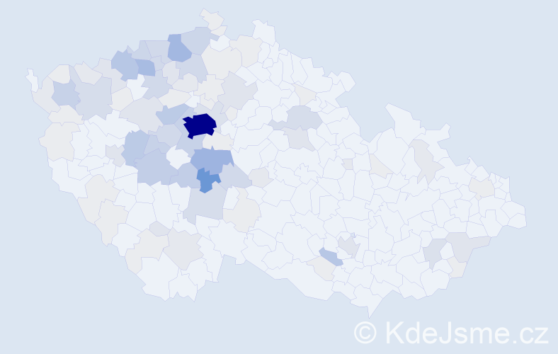 Příjmení: 'Budilová', počet výskytů 395 v celé ČR