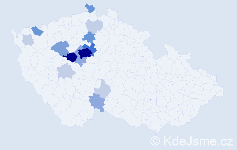 Příjmení: 'Rotta', počet výskytů 51 v celé ČR