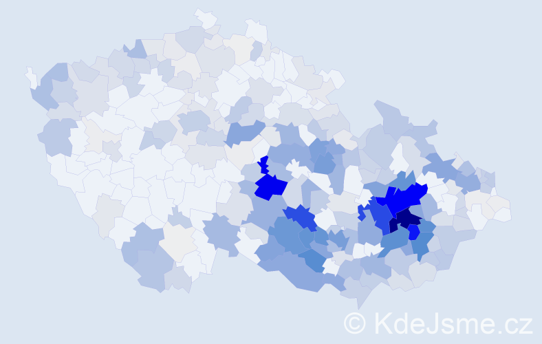 Příjmení: 'Dočkal', počet výskytů 1620 v celé ČR