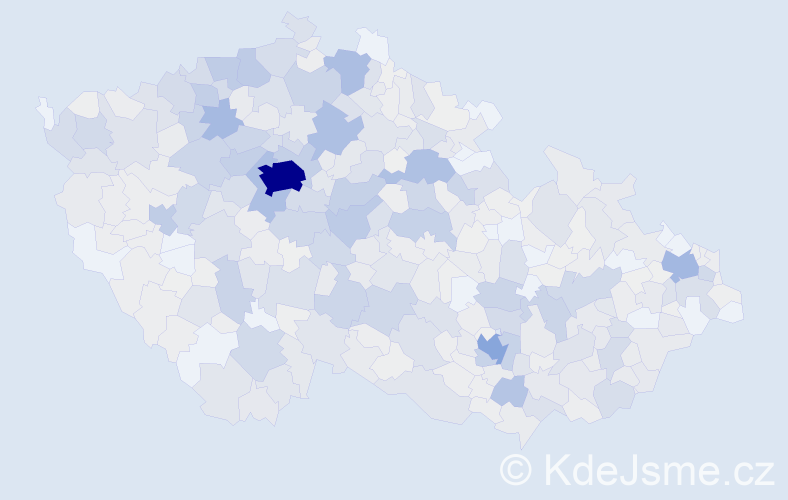 Příjmení: 'Charvát', počet výskytů 2950 v celé ČR