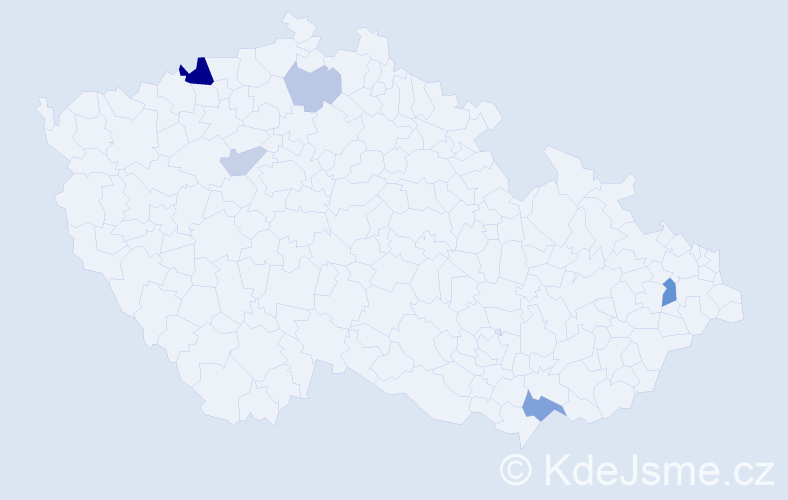 Příjmení: 'Talajková', počet výskytů 11 v celé ČR