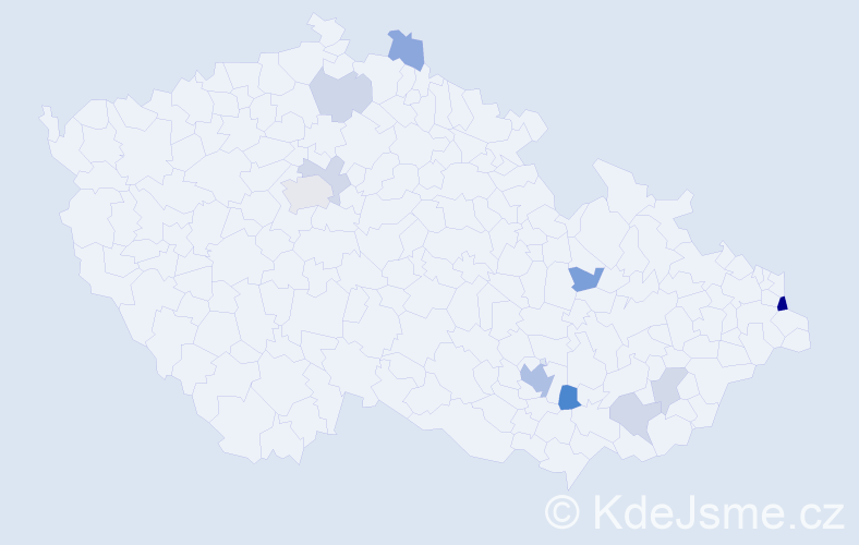 Příjmení: 'Schieblová', počet výskytů 22 v celé ČR