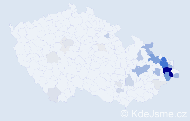 Příjmení: 'Musálková', počet výskytů 193 v celé ČR