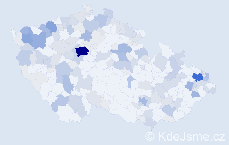 Příjmení: 'Hudák', počet výskytů 491 v celé ČR