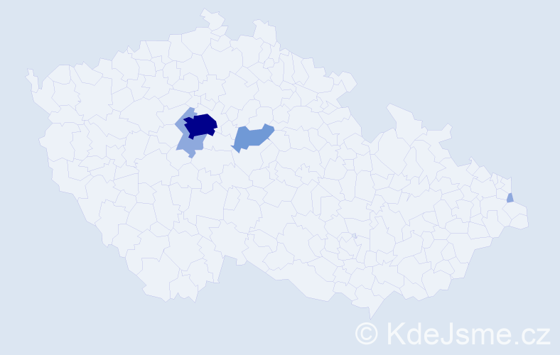 Příjmení: 'Gačová', počet výskytů 10 v celé ČR