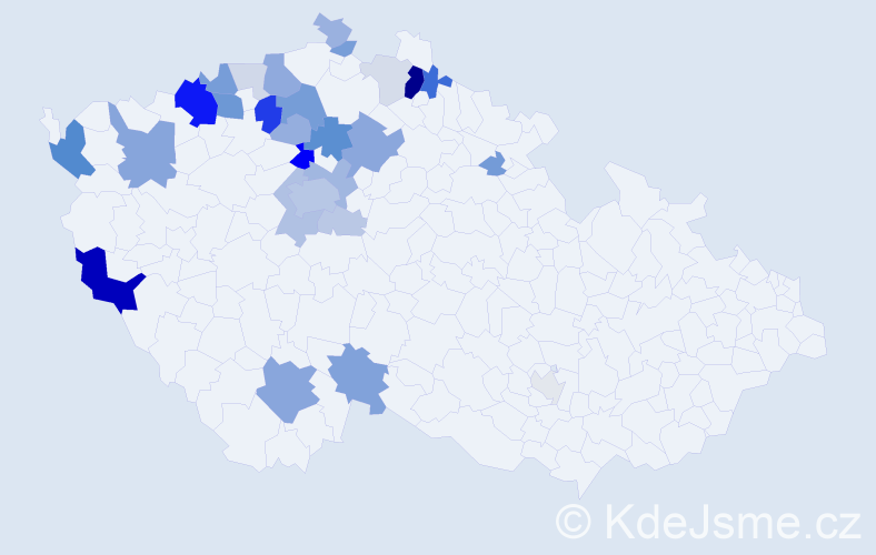 Příjmení: 'Feigl', počet výskytů 89 v celé ČR