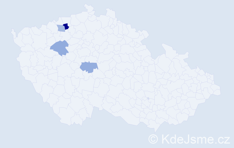 Příjmení: 'Drégrová', počet výskytů 5 v celé ČR