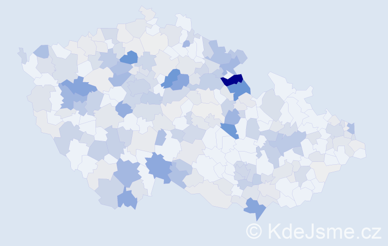 Příjmení: 'Michlová', počet výskytů 749 v celé ČR