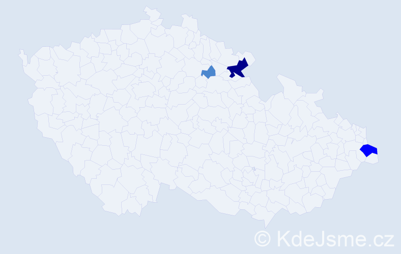 Příjmení: 'Aresinová', počet výskytů 6 v celé ČR