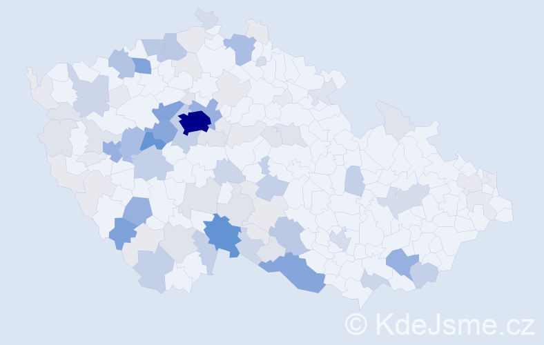 Příjmení: 'Frühauf', počet výskytů 358 v celé ČR