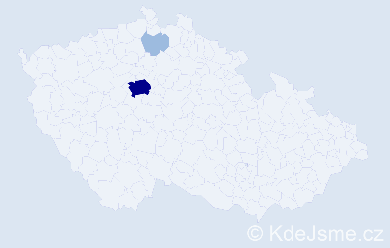 Příjmení: 'Krpáčová', počet výskytů 5 v celé ČR