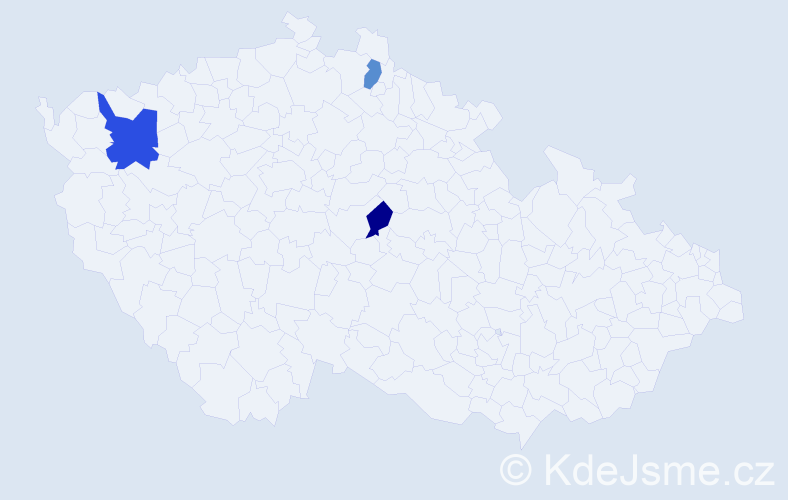 Příjmení: 'Matuščák', počet výskytů 4 v celé ČR