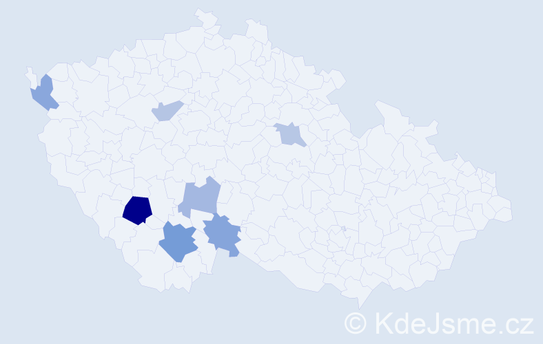 Příjmení: 'Breit', počet výskytů 12 v celé ČR