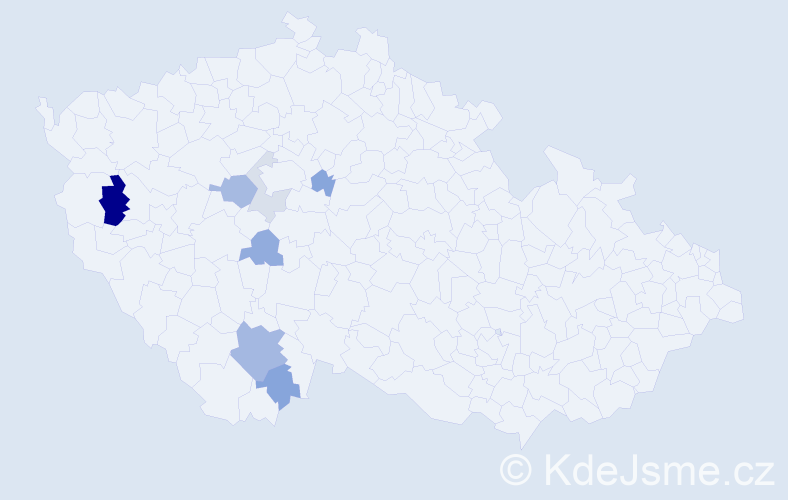 Příjmení: 'Treppeschová', počet výskytů 14 v celé ČR