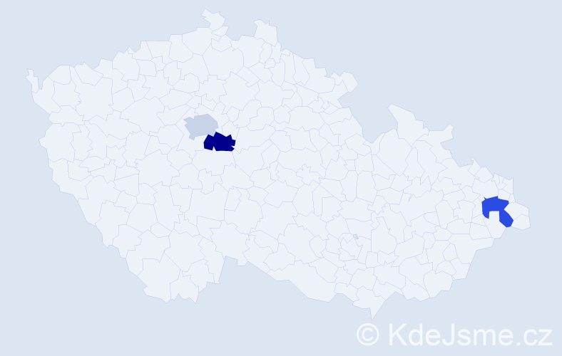 Příjmení: 'Čaplygin', počet výskytů 6 v celé ČR