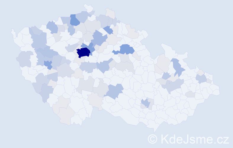 Příjmení: 'Klausová', počet výskytů 336 v celé ČR