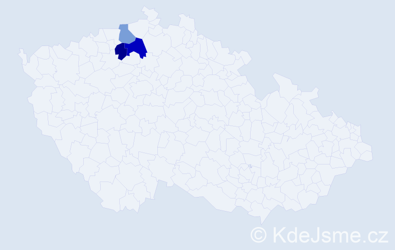 Příjmení: 'Brizgal', počet výskytů 4 v celé ČR