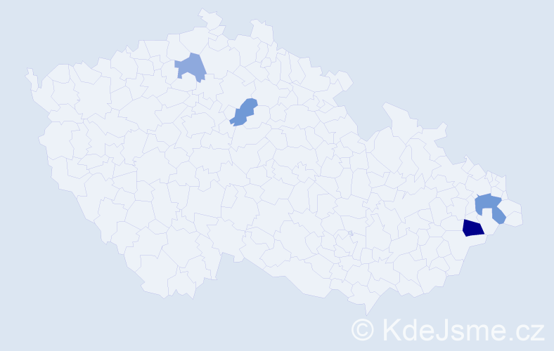 Příjmení: 'Dopater', počet výskytů 11 v celé ČR