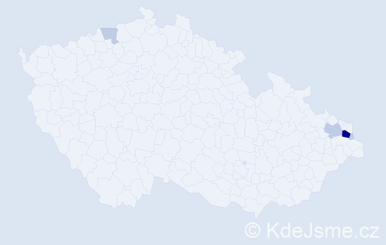 Příjmení: 'Robosz', počet výskytů 13 v celé ČR