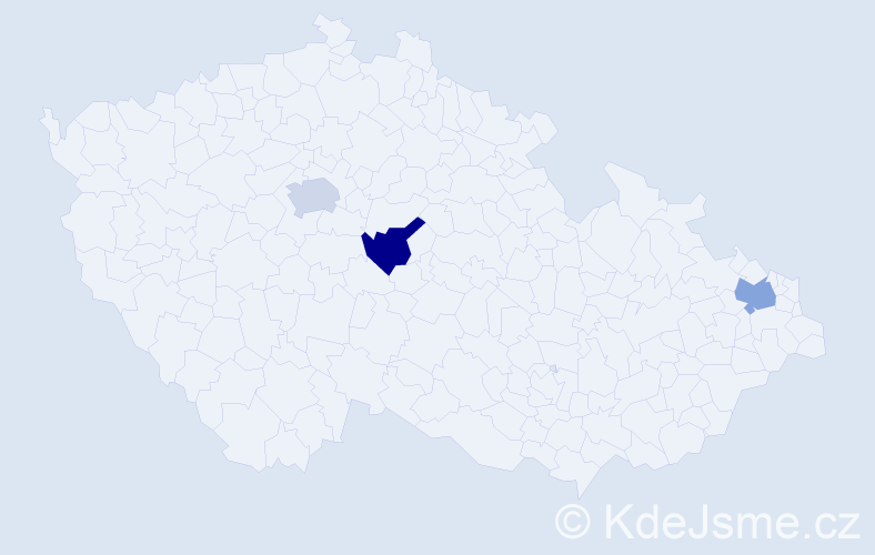Příjmení: 'Baranka', počet výskytů 3 v celé ČR