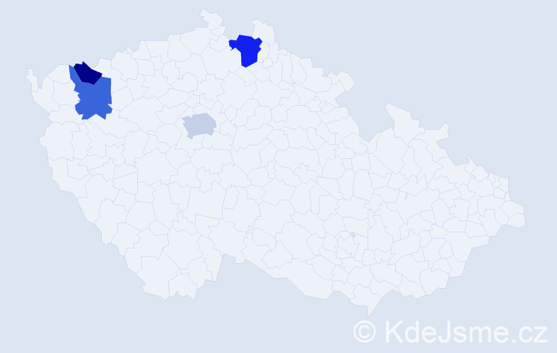 Příjmení: 'Machián', počet výskytů 14 v celé ČR